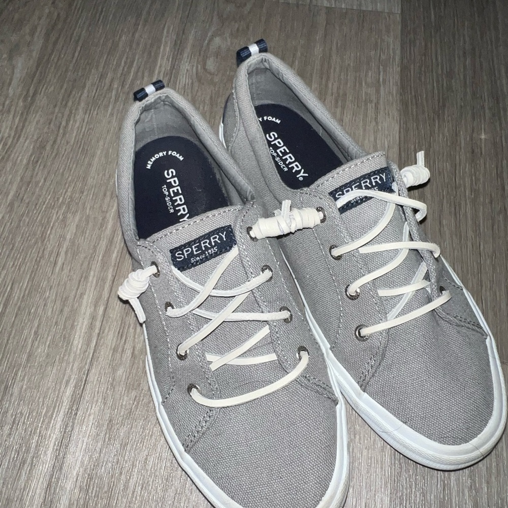 Sperry Gray Casual Canvas Shoes